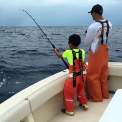 Father and Son Fishing in Islamorada